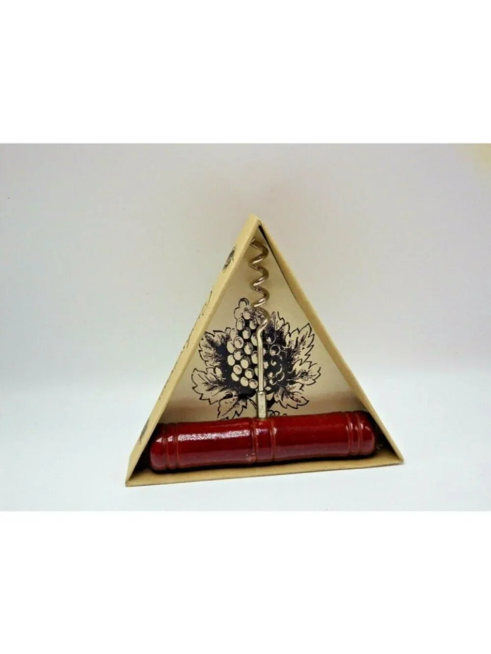 Wine bottle Opener Wood Tee Handle Corkscrew boxed